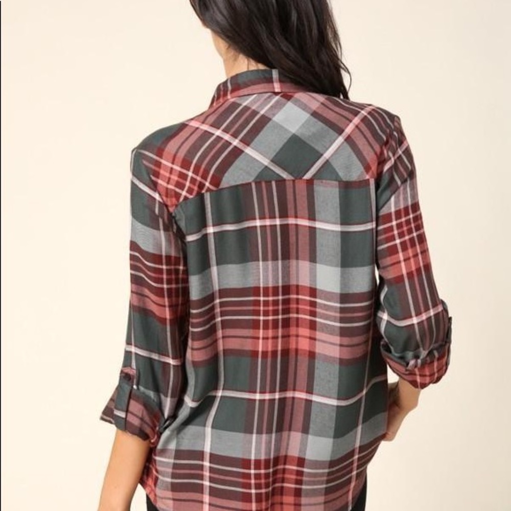 Plaid button down - Picture 3 of 3